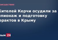 Жителей Керчи осудили за шпионаж и подготовку терактов в Крыму